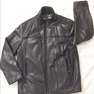 Butter soft ANDWEW MARK 100% men’s leather jacket!